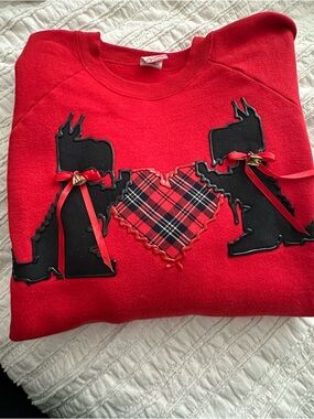 Fruit of the Loom Red Crewneck Sweatshirt with Logo Tag